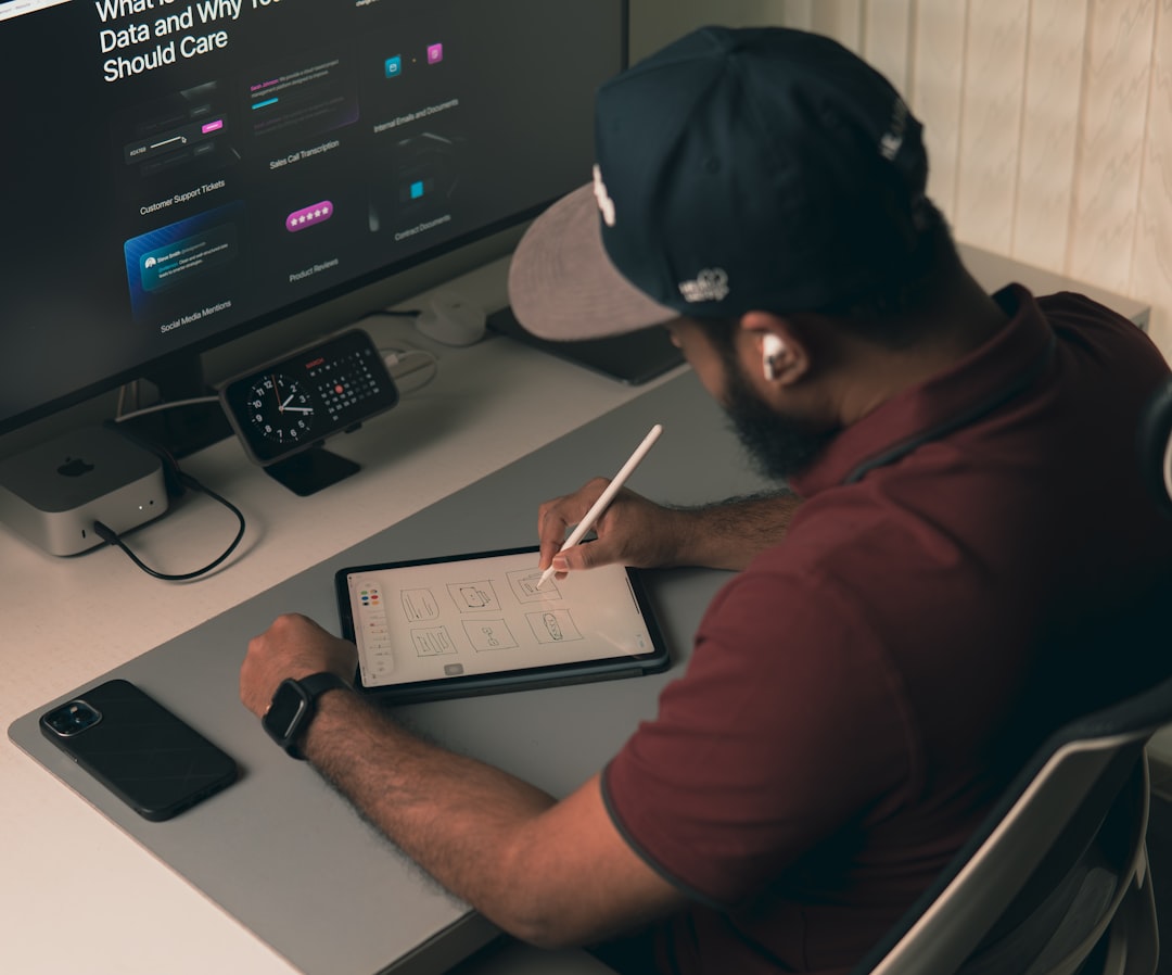 UX Designer drawing wireframe for UI/UX Design Project